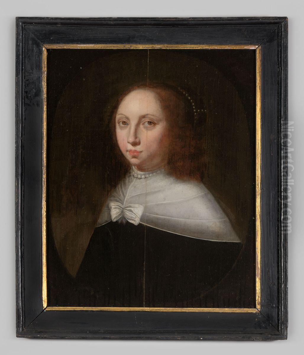 Portret van Ermgard Elisabeth van Dorth Oil Painting by Theodor van Loonen