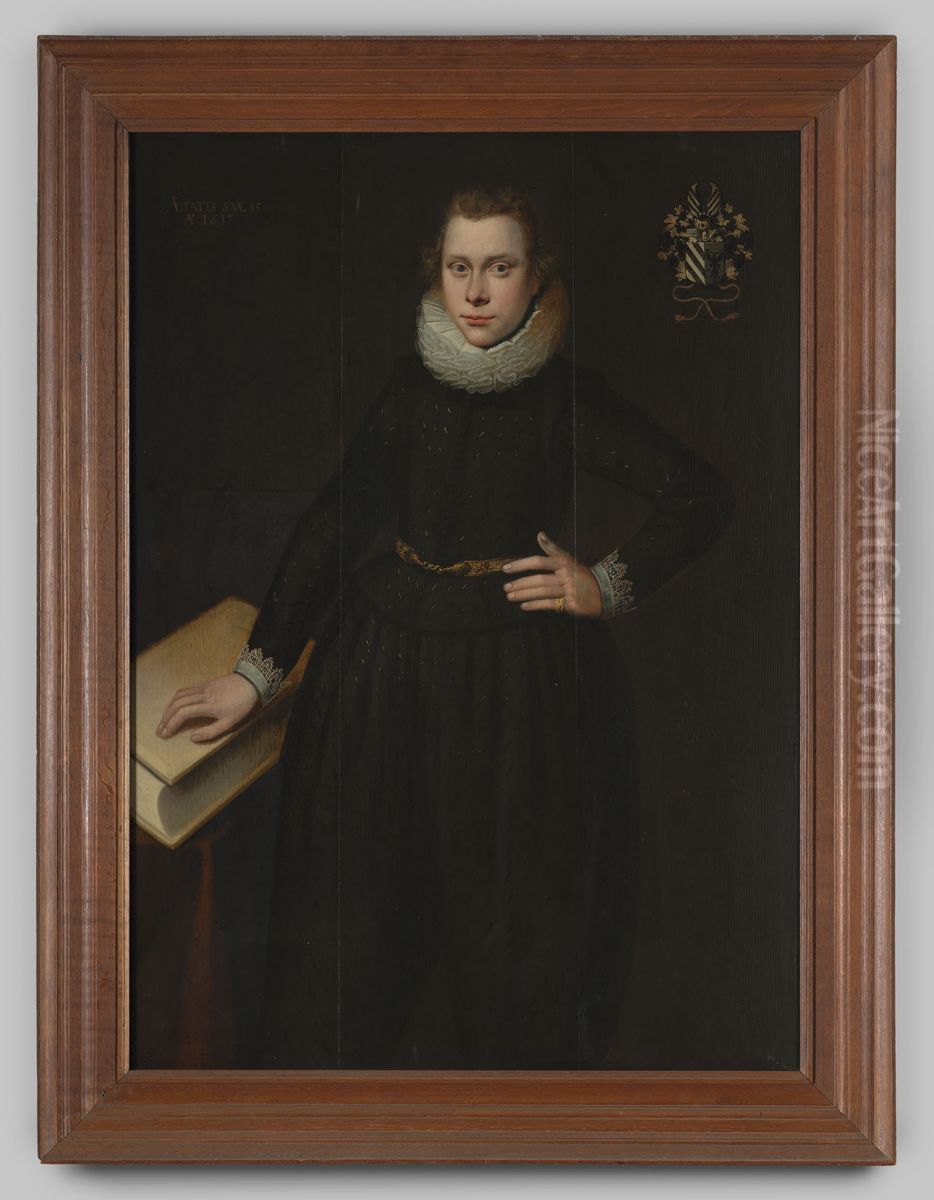 Portret van Willem Kelffken Oil Painting by Geldersch Landschap en Kasteelen