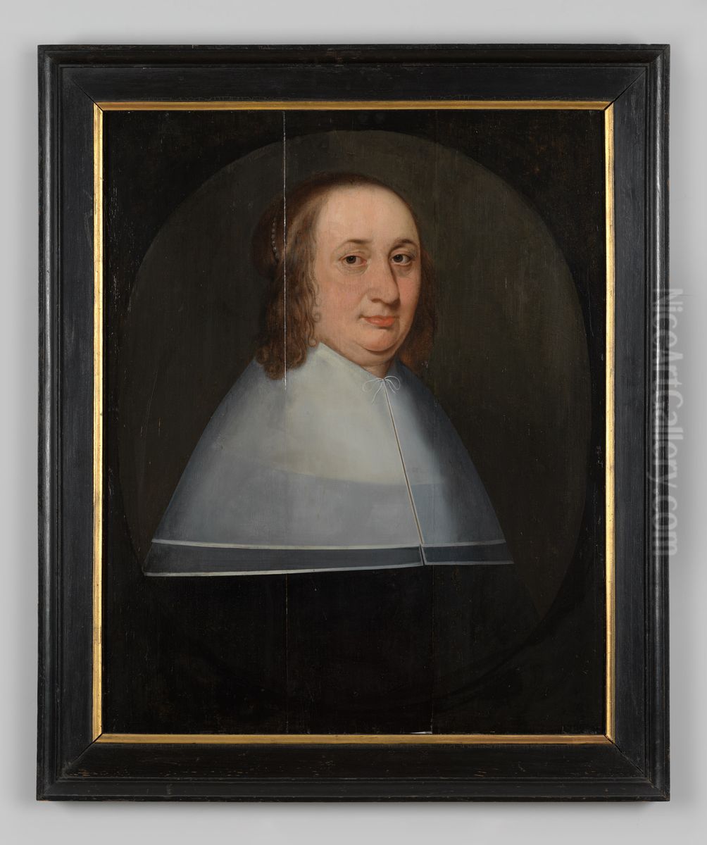 Portrait of Johanna van Arnhem (1607-1666) Oil Painting by Theodor van Loonen