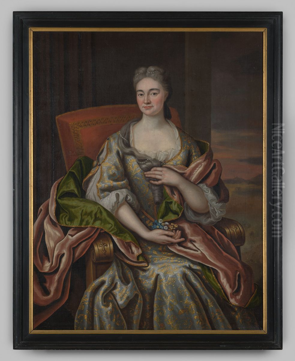Portrait of Gertrudis Henrica Elisabeth van der Heyden (1695-1765) Oil Painting by B. Stael