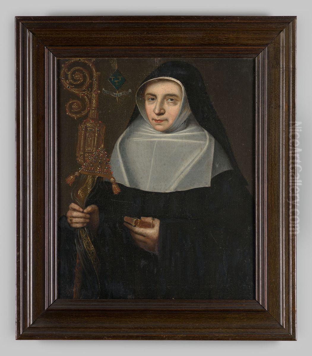 Portret van Francoise de Bette Oil Painting by Geldersch Landschap en Kasteelen