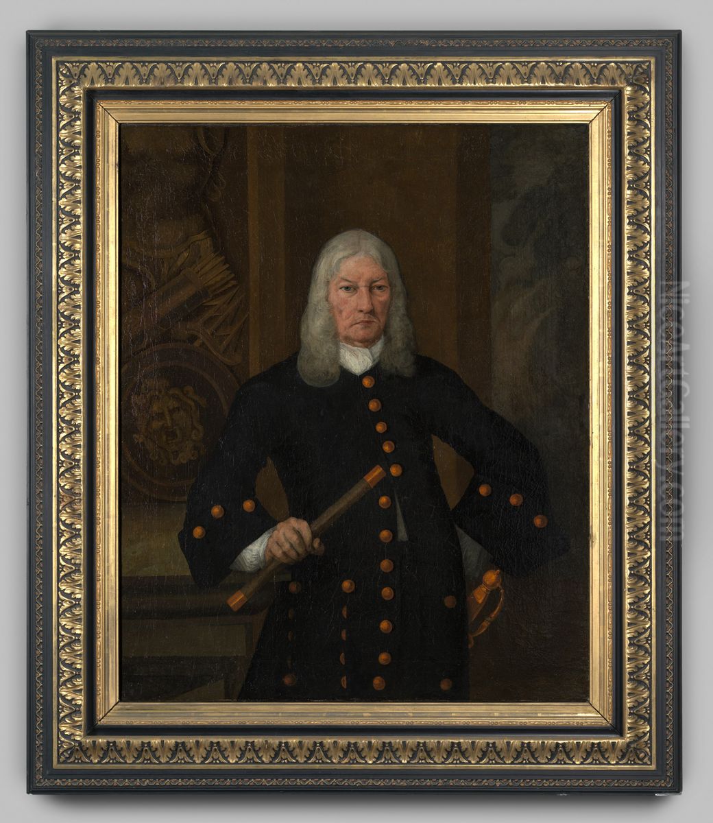 Portret van mr. Willem van Outhoorn Oil Painting by Geldersch Landschap en Kasteelen