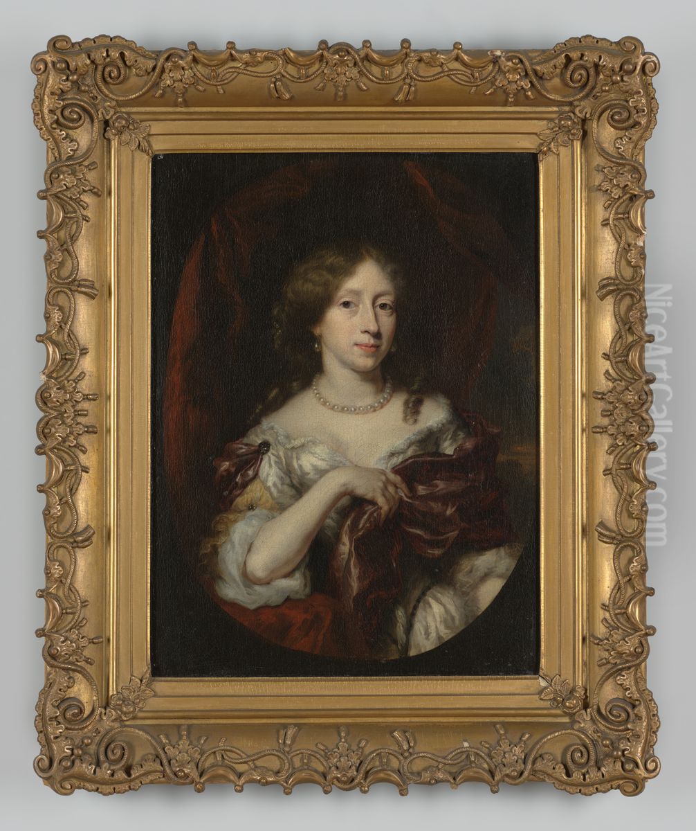 Portret van Constantia Coymans Oil Painting by Nicolaes Maes