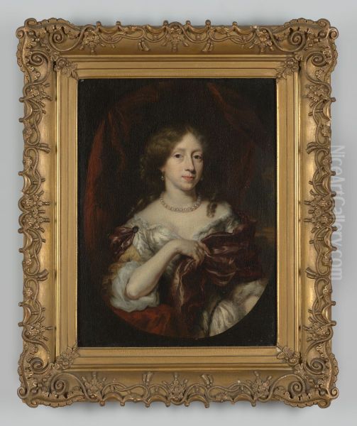 Portret van Constantia Coymans Oil Painting by Nicolaes Maes