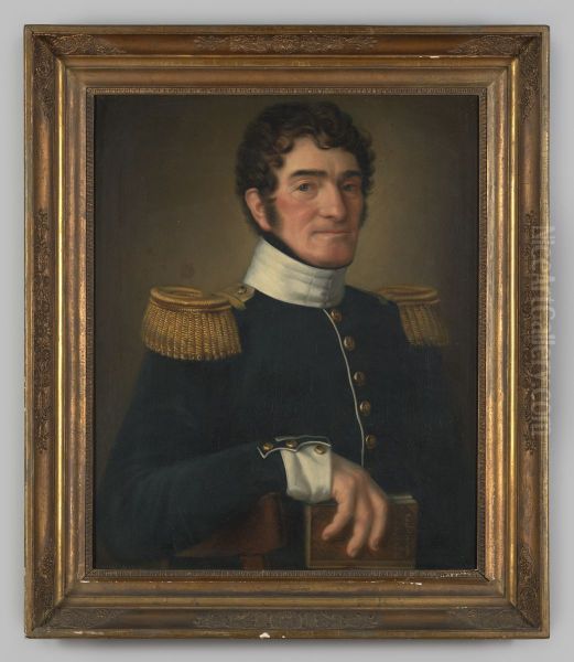 Portret van Joannes Franciscus Antonius Matthias van Voorst tot Voorst Oil Painting by Leopoldus Jacobus Ledel