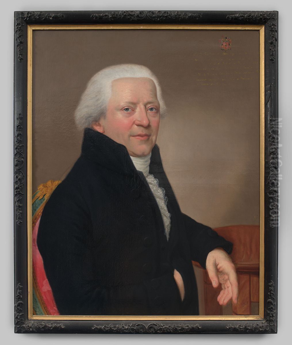 Portret van Johan Frederik Willem baron van Spaen Oil Painting by Narcisse Garnier