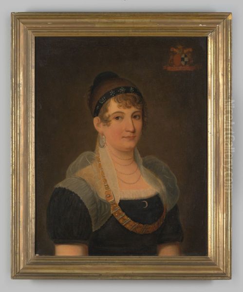 Portret van Maria Anna Joanna Josepha van Schueren Oil Painting by Geldersch Landschap en Kasteelen