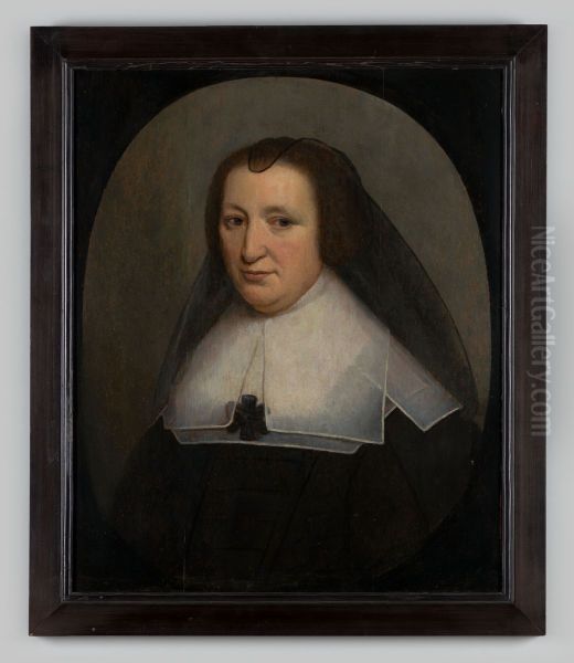 Portret van een vrouw, mogelijk Maria van Giessen Oil Painting by Geldersch Landschap en Kasteelen