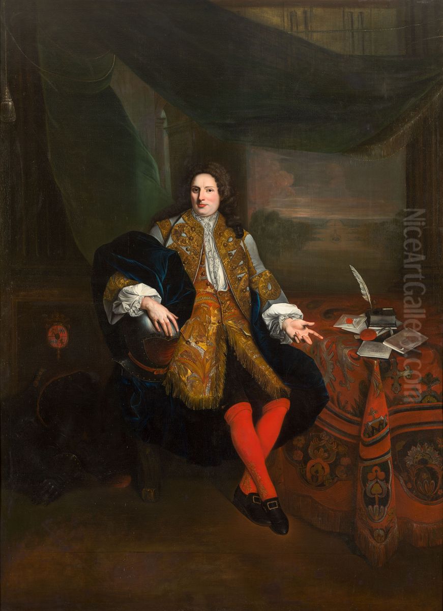 Portret van Maximilian Henri graaf van Renesse Oil Painting by Geldersch Landschap en Kasteelen