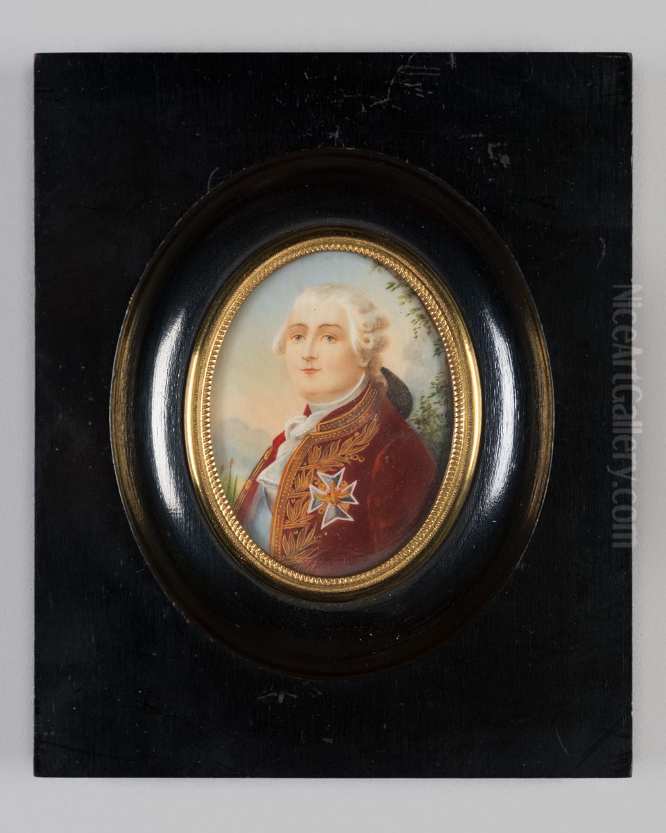 Portret van een onbekende man Oil Painting by Geldersch Landschap en Kasteelen