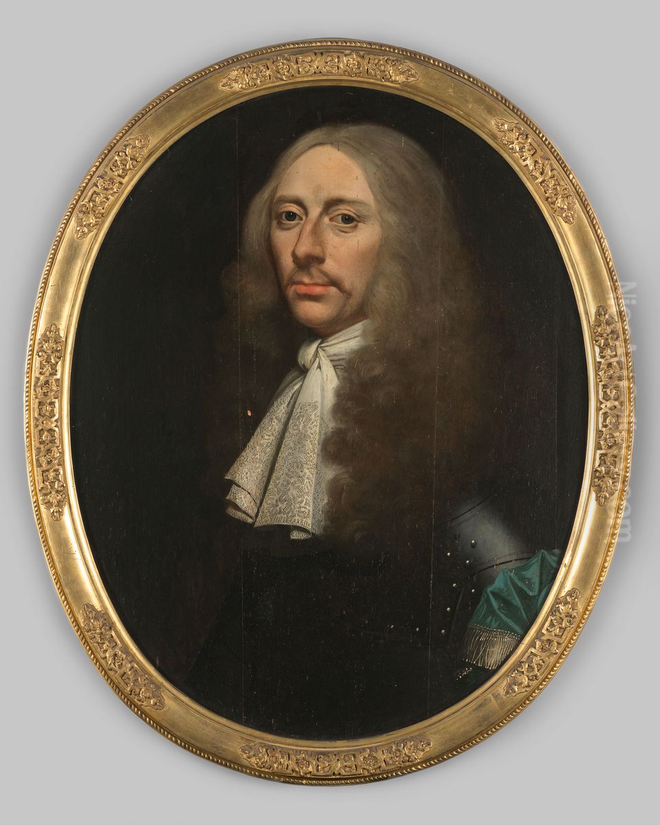 Portret van Johan Torck Oil Painting by Geldersch Landschap en Kasteelen