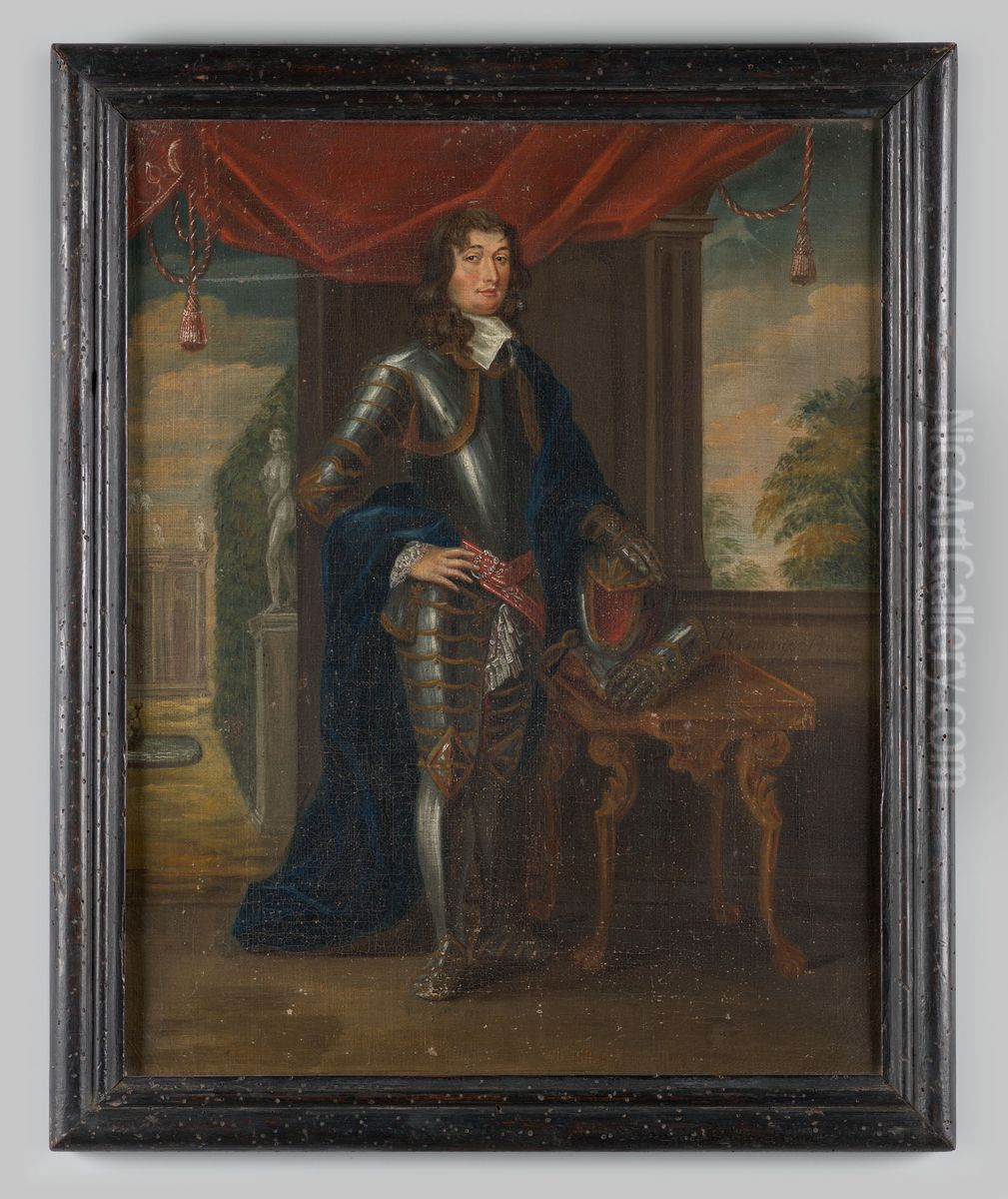Portret van Henry Wroth Oil Painting by F. Blendinger