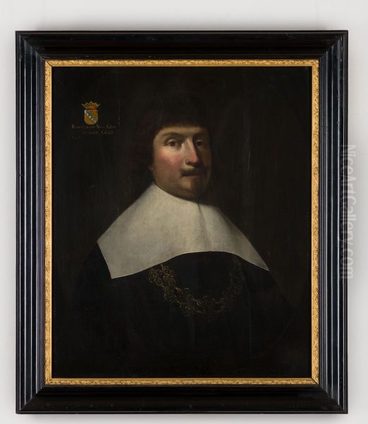 Portret van een man Oil Painting by Geldersch Landschap en Kasteelen