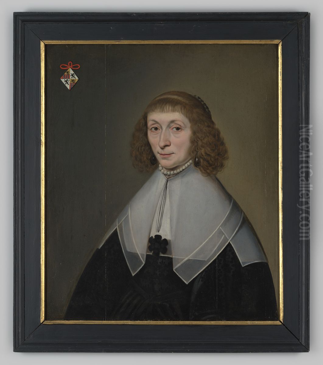 Portrait of an unknown woman Oil Painting by Geldersch Landschap en Kasteelen