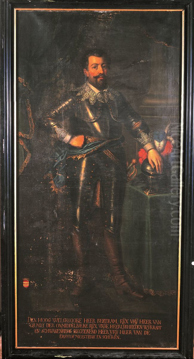 Portrait of Bertram Quadt van Wickeradt (1581-1633) Oil Painting by Geldersch Landschap en Kasteelen