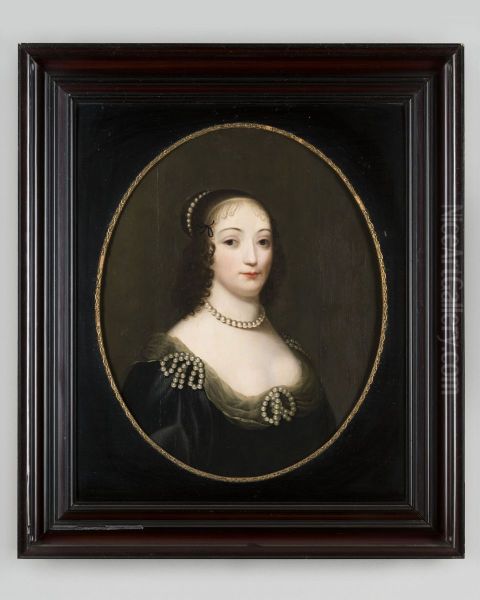 Portrait of mogelijk Theodora van Wassenaer (1607-1679) Oil Painting by Geldersch Landschap en Kasteelen