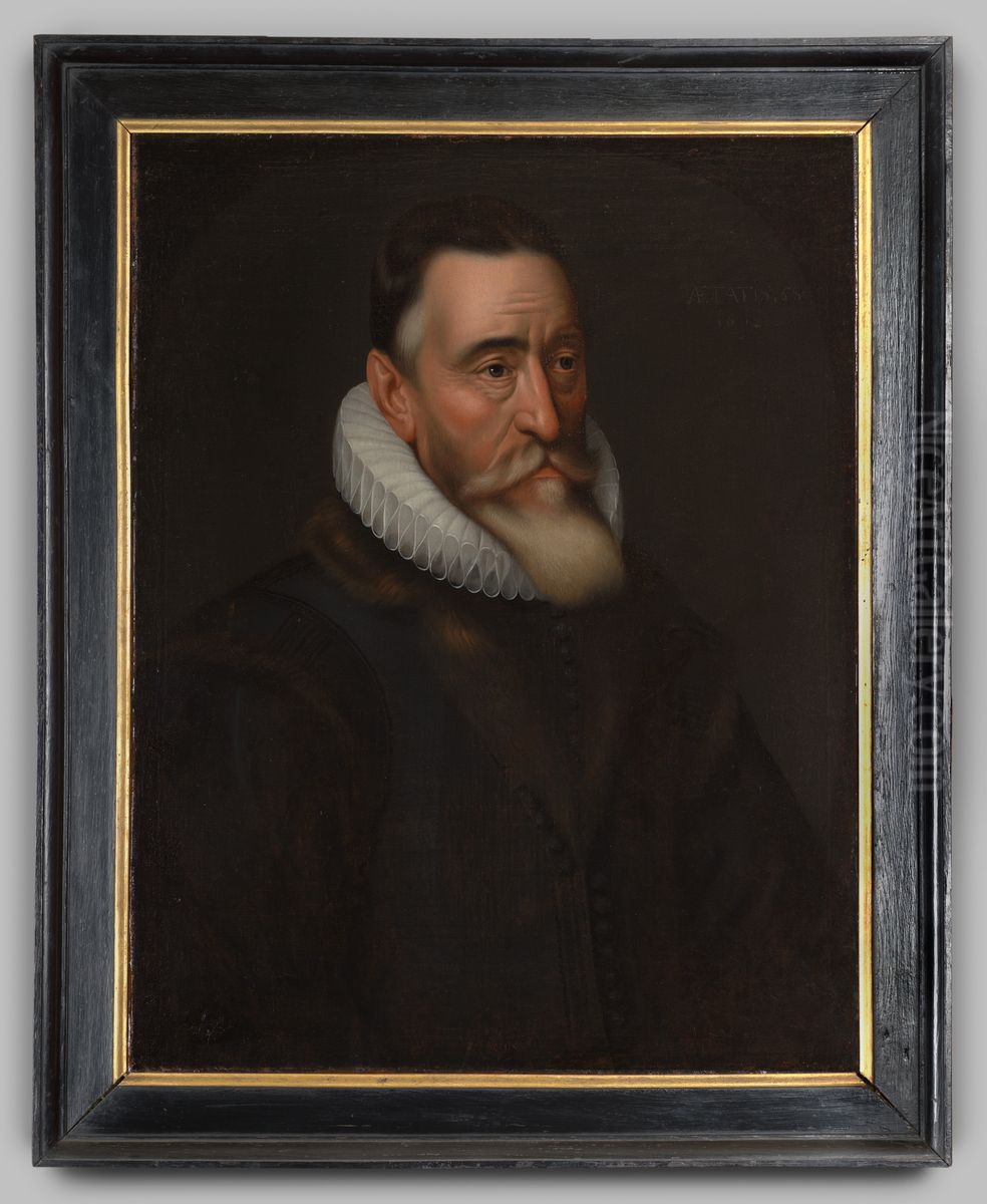Portrait of Paul van Arnhem (1553-1621) Oil Painting by Geldersch Landschap en Kasteelen