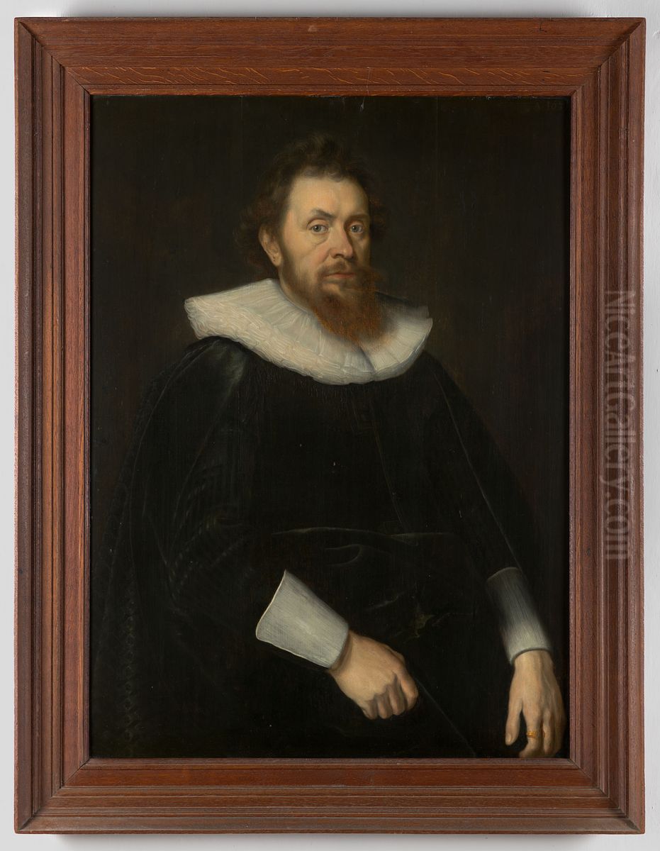 Portrait of Johan Kelfken (1583-1652) Oil Painting by Geldersch Landschap en Kasteelen