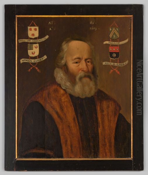 Portrait of Jacob van Tuyll van Serooskerken (1549- ) Oil Painting by Geldersch Landschap en Kasteelen