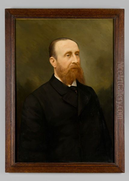 Portret van Paulus Antony baron van den Borch tot Verwolde van Vorden Oil Painting by Henricus Aloysius Wilhelminus Maria Bogaerts