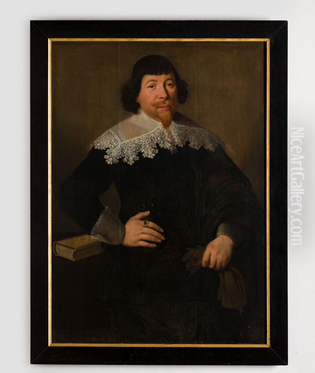 Portrait of Portrait of Pieter Mossel (....-1666) Oil Painting by Jacques Waben