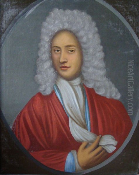 Portret van Dirk van Heymenbergh Oil Painting by Arnold Boonen