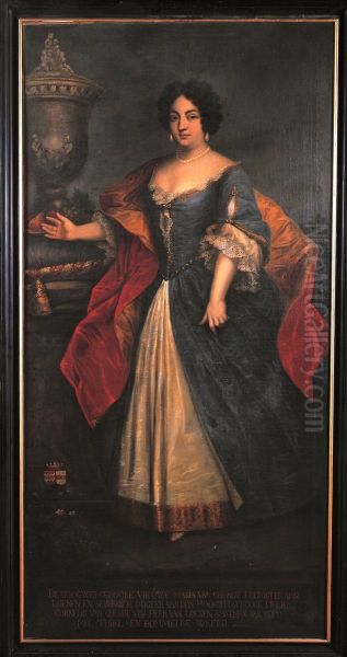 Portret van Maria van Ghendt Oil Painting by Geldersch Landschap en Kasteelen