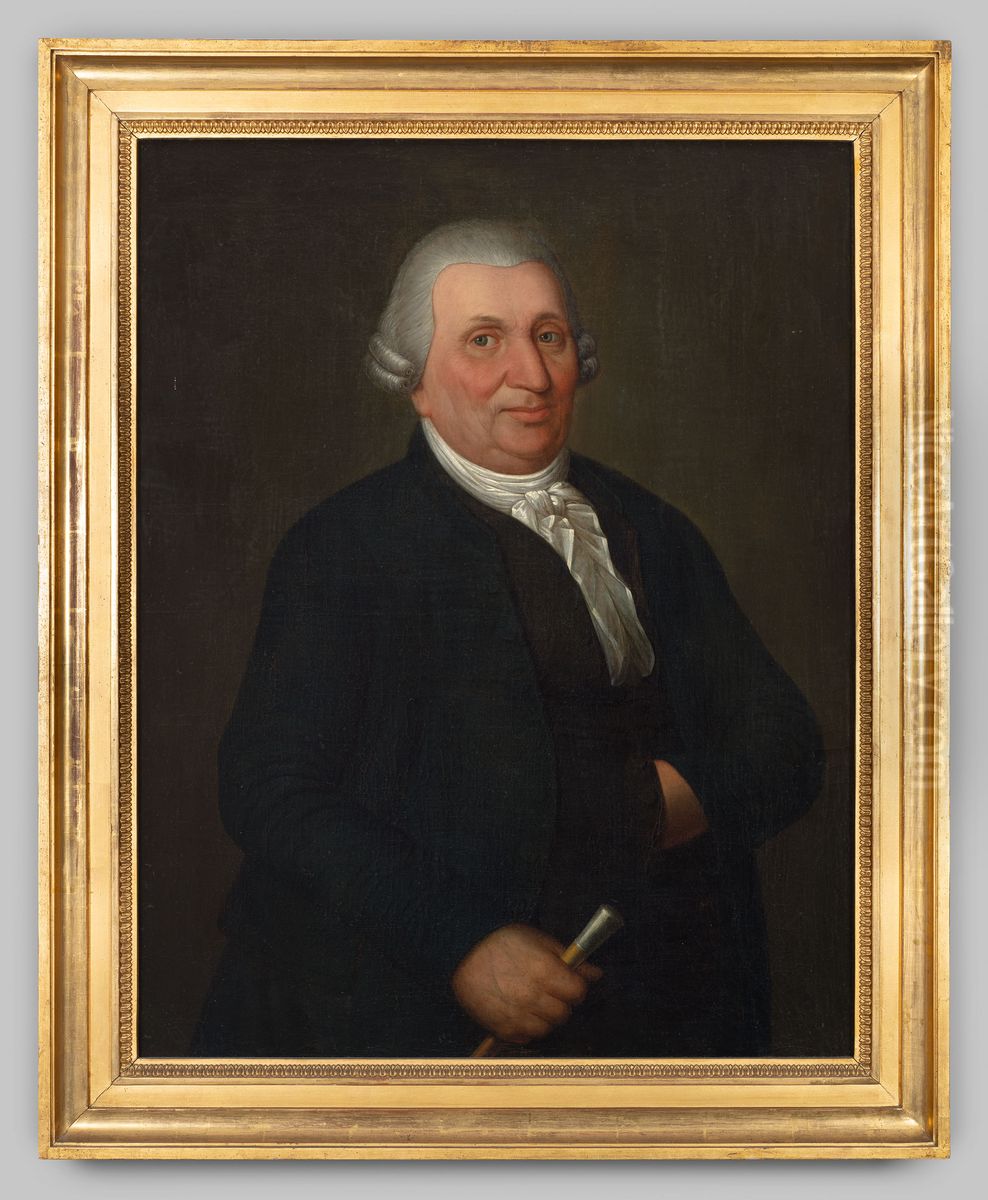 Portrait of Mattheus Lups (1737-1807) Oil Painting by Theodorus Bohres