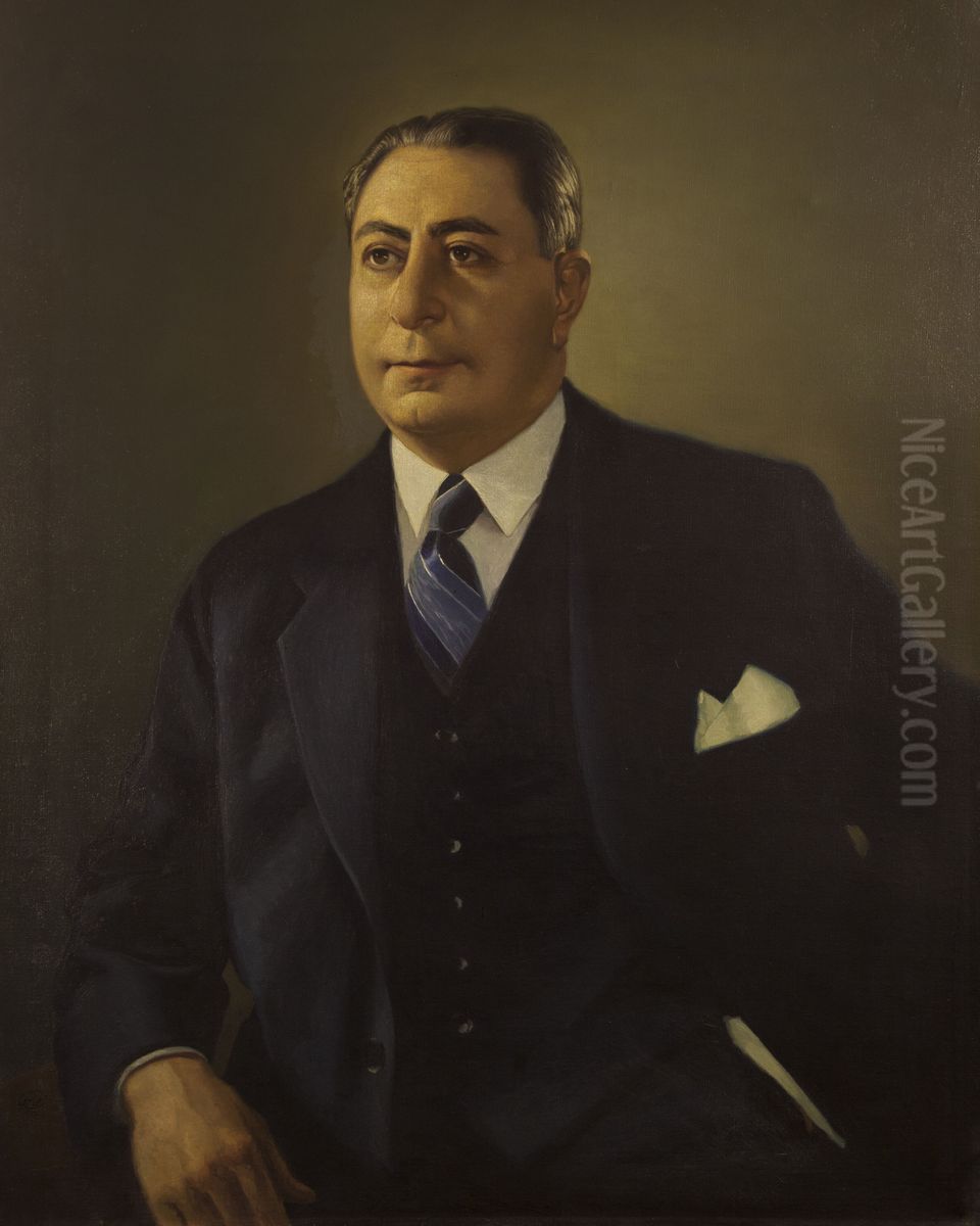 prtrh srdar fakhr hkmt Oil Painting by Jafar Chehrenegar
