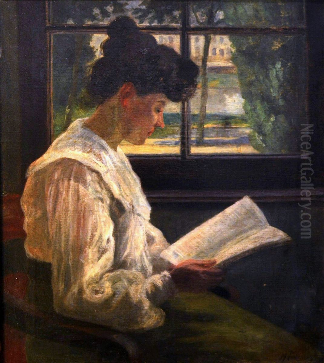 Secret Expectation Oil Painting by Michele Tedesco