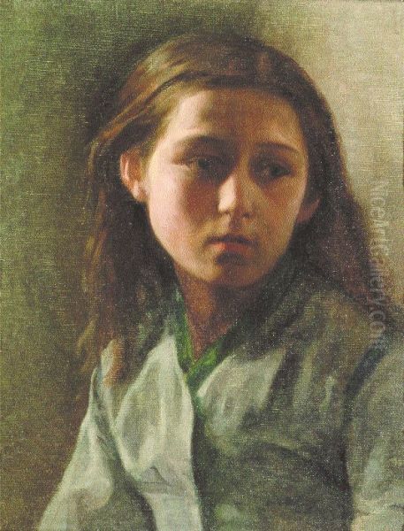 Adolescente Oil Painting by Achille Glisenti