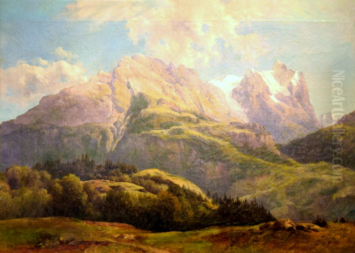 Tatra Oil Painting by Karoly Telepy