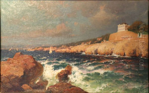 La Reserve a Marseille. Oil Painting by Jean-Baptiste Olive
