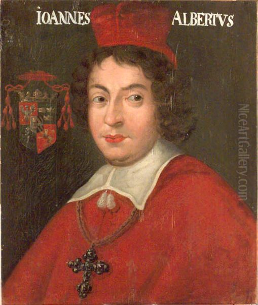 Portrait of Cardinal John Albert Vasa. Oil Painting by unknown