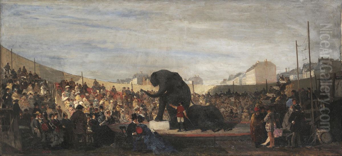 Octoberfest or Festival in Munich Oil Painting by Konstantinos Volanakis