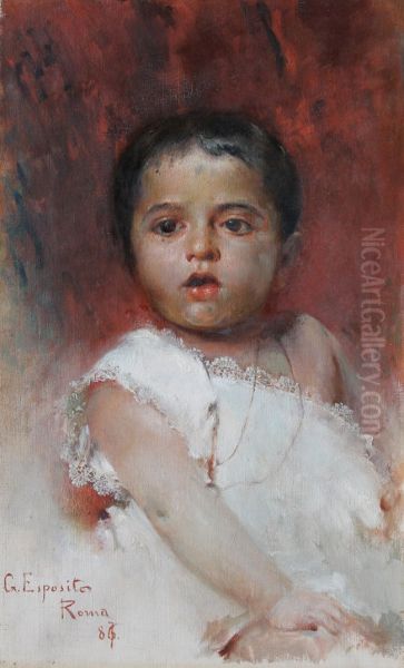 Bambina Oil Painting by Gaetano Esposito