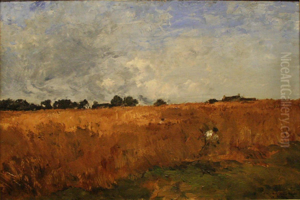 The Harvest Oil Painting by Antoine Vollon