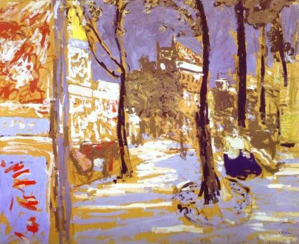 Le Boulevard des Battignolles Oil Painting by Jean-Edouard Vuillard