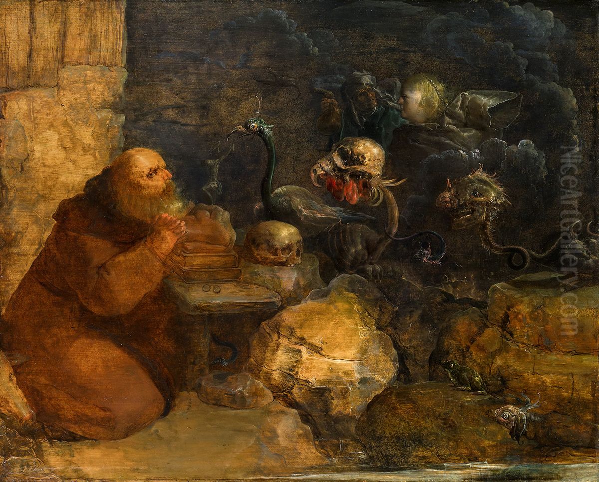 Temptation of Saint Anthony Oil Painting by Jan van de Venne