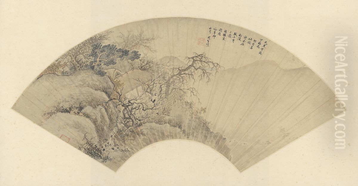 <<xiang sheng mo tian han you he shou mei hua tu shan ye>> Oil Painting by Xiang Shengmo