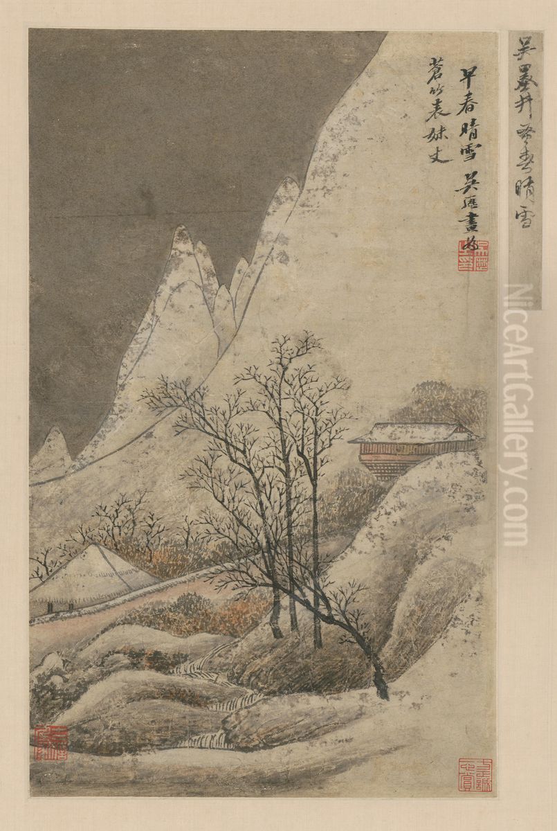 <<wu li chun zao qing xue tu zhou>> Oil Painting by Wu Li