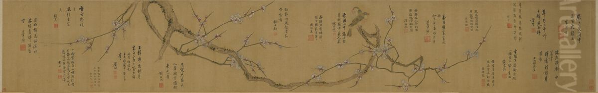 <<chen ji ru mei hua shuang qin juan>> Oil Painting by Chen Jiru <<chen ji ru mei hua shuang qin juan>> Oil Painting by Chen Jiru