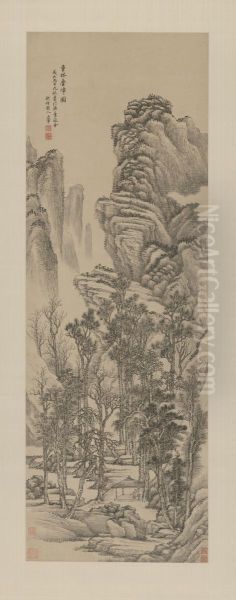 <<wang hui zhong lin die zhang zhou>> Oil Painting by Wang Hui