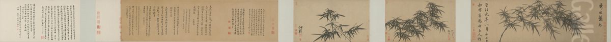 <<zhao meng fu yi men san zhu juan>> Oil Painting by Zhao Mengfu