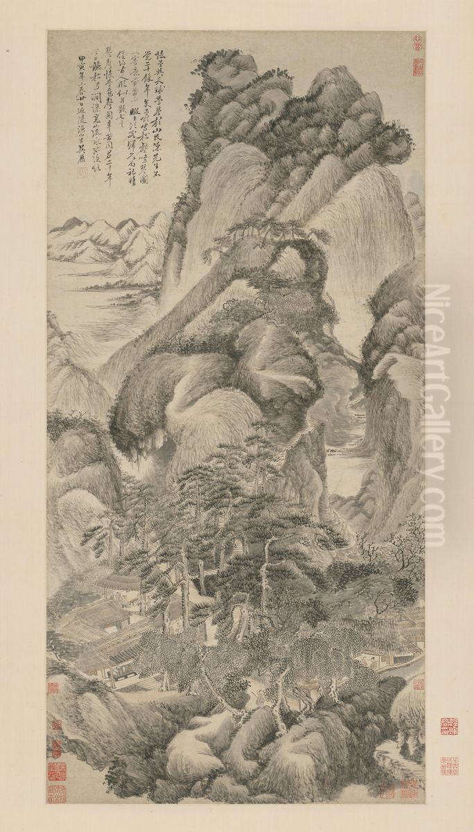 <<wu li song he ming qin tu zhou>> Oil Painting by Wu Li <<wu li song he ming qin tu zhou>> Oil Painting by Wu Li