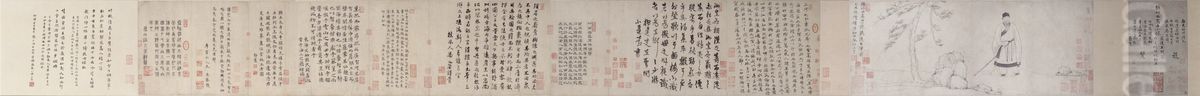 <<wang yi ni zan yang zhu xi xiao xiang juan>> Oil Painting by Wang Yi
