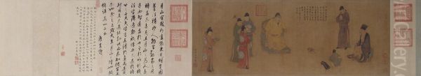 <<ren ren fa zhang guo lao jian ming huang tu juan>> Oil Painting by Ren Renfa