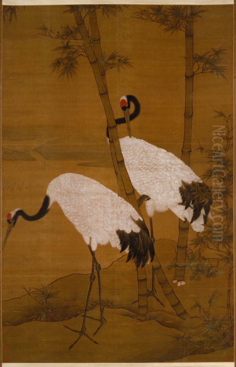 <<bian jing zhao zhu he tu zhou>> Oil Painting by Bian Jingzhao