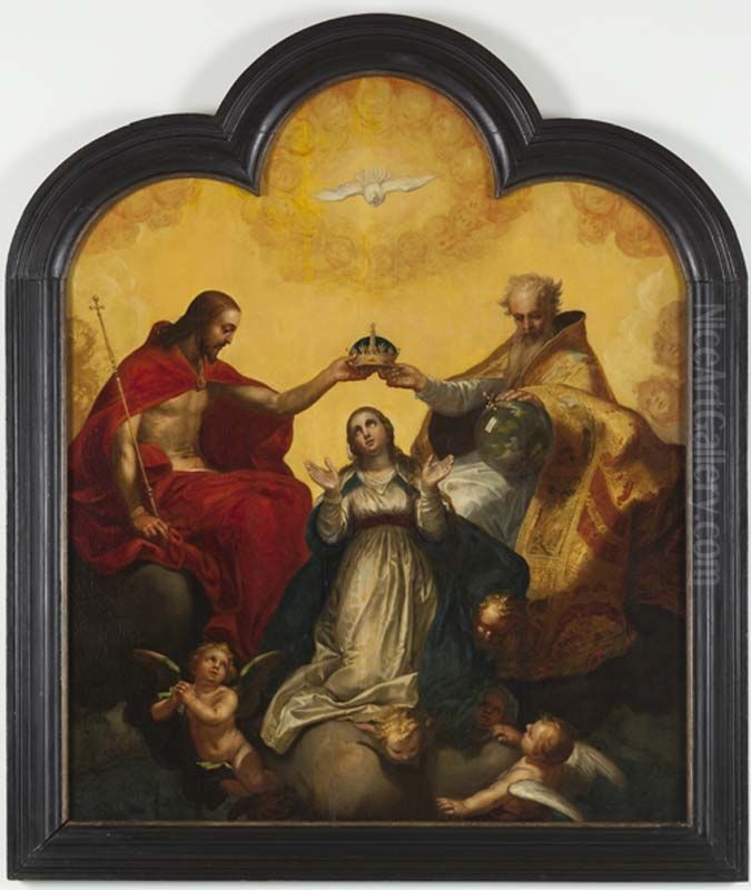 Kroning van Maria Oil Painting by Abraham Bloemaert