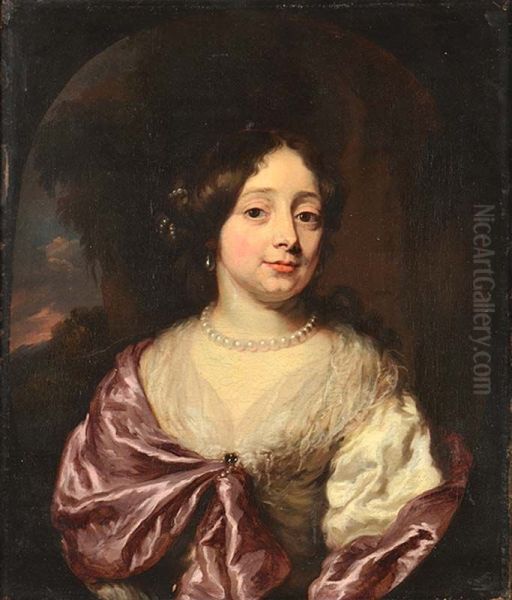 Portet van Sara Crucius Oil Painting by Nicolaes Maes